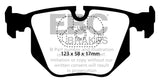 Pastiglie Freni EBC Blu Posteriore MASERATI Ghibli (AM336) 2.0 Twin Turbo Cv 306 dal 1993 al 1999 Pinza ATE Diametro disco 316mm