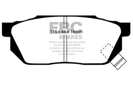 Pastiglie Freni EBC Ultimax Anteriore HONDA Civic (4th Gen) EC 1.3 Cv  dal 1987 al 1991 Pinza Akebono Diametro disco 231mm