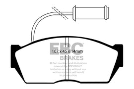 Pastiglie Freni EBC Ultimax Anteriore HONDA Ballade 1.5 Cv  dal 1984 al 1989 Pinza Akebono Diametro disco 231mm