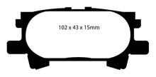 Load image into Gallery viewer, Pastiglie Freni EBC Extra-Duty Verdi Serie 6000 Posteriore LEXUS RX300 3 Cv  dal 2003 al 2007 Pinza  Diametro disco 288mm