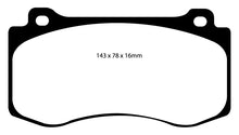Carica l'immagine nel visualizzatore di Gallery, Pastiglie Freni EBC Extra-Duty Verdi Serie 6000 Anteriore JEEP Grand Cherokee 6.1 Cv  dal 2006 al 2011 Pinza Brembo Diametro disco 360mm