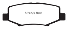 Carica l'immagine nel visualizzatore di Gallery, Pastiglie Freni EBC Extra-Duty Verdi Serie 6000 Posteriore JEEP Cherokee 2.8 TD Cv  dal 2007 al 2014 Pinza  Diametro disco 316mm