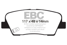 Carica l'immagine nel visualizzatore di Gallery, Pastiglie Freni EBC Extra-Duty Verdi Serie 6000 Posteriore HYUNDAI Grand Sante Fe 2.2 TD Cv  dal 2013 al 2018 Pinza  Diametro disco 302mm
