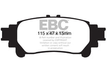 Carica l'immagine nel visualizzatore di Gallery, Pastiglie Freni EBC Extra-Duty Verdi Serie 6000 Posteriore LEXUS RX450h 3.5 Hybrid Cv  dal 2009 al 2016 Pinza  Diametro disco 309mm