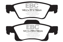 Load image into Gallery viewer, Pastiglie Freni EBC Extra-Duty Verdi Serie 6000 Posteriore JEEP Grand Cherokee 3.0 TD Cv  dal 2011 al 2016 Pinza ATE Diametro disco 330mm