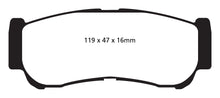Load image into Gallery viewer, Pastiglie Freni EBC Extra-Duty Verdi Serie 6000 Posteriore HYUNDAI Santa Fe (2nd Gen) 2.2 TD Cv  dal 2006 al 2010 Pinza  Diametro disco 302mm
