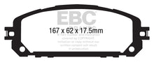 Carica l'immagine nel visualizzatore di Gallery, Pastiglie Freni EBC Extra-Duty Verdi Serie 6000 Anteriore JEEP Cherokee 2.0 TD Cv 140 dal 2014 al 2019 Pinza  Diametro disco 330mm