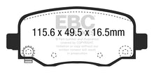 Carica l'immagine nel visualizzatore di Gallery, Pastiglie Freni EBC Extra-Duty Verdi Serie 6000 Posteriore JEEP Cherokee 2.0 TD Cv 140 dal 2014 al 2019 Pinza  Diametro disco 320mm