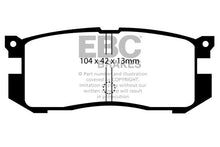 Load image into Gallery viewer, Pastiglie Freni EBC Ultimax Posteriore FORD Probe 2.0 Cv  dal 1992 al 1993 Pinza  Diametro disco 259mm