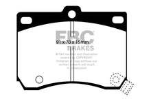 Carica l'immagine nel visualizzatore di Gallery, Pastiglie Freni EBC Ultimax Anteriore MAZDA 323 1.8 Cv  dal 1994 al 1998 Pinza Sumitomo Diametro disco 257mm