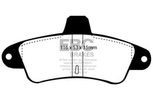Carica l'immagine nel visualizzatore di Gallery, Pastiglie Freni EBC Ultimax Posteriore FORD Cougar 2.0 Cv  dal 1998 al 2002 Pinza Bendix Diametro disco 253mm