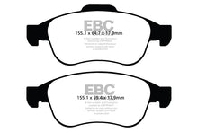 Carica l'immagine nel visualizzatore di Gallery, Pastiglie Freni EBC Ultimax Anteriore DACIA Dokker 1.2 Turbo Cv  dal 2012 al 2021 Pinza ATE Diametro disco 280mm