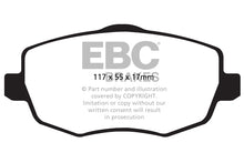 Carica l'immagine nel visualizzatore di Gallery, Pastiglie Freni EBC Ultimax Anteriore LANCIA Ypsilon 1.2 Cv 60 dal 2003 al 2006 Pinza TRW Diametro disco 257mm