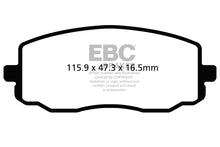 Carica l'immagine nel visualizzatore di Gallery, Pastiglie Freni EBC Ultimax Anteriore HYUNDAI i-10 1 Cv  dal 2011 al 2014 Pinza  Diametro disco 241mm
