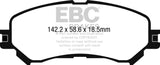 Pastiglie Freni EBC Ultimax Anteriore RENAULT Espace (Mk5) 1.6 TD Cv 130 dal 2015 al 2022 Pinza Akebono Diametro disco 320mm