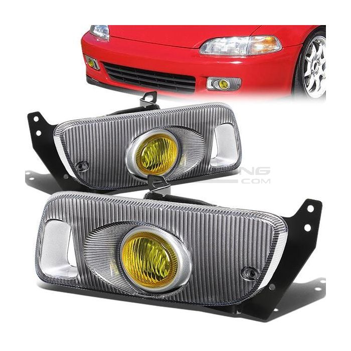 Fari Fendinebbia Gialli Lens Honda Civic EG EJ