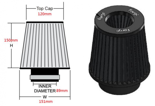 Filtro di ricambio FMINDK37 e FMINDK38