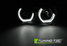 Carica l'immagine nel visualizzatore di Gallery, Fari Anteriori ANGEL EYES 3D Neri per BMW Serie 5 E39 09.95-06.03