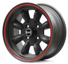 Cerchio in Lega ULTRALITE MINI WHEELS 13x6 ET10 4x101.6 RED WITH BLACK PINLINE