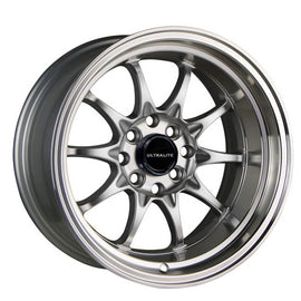 ULTRALITE UL48 15x8 ET0 4x100/108 SILVER METALIC POLISHED RIM