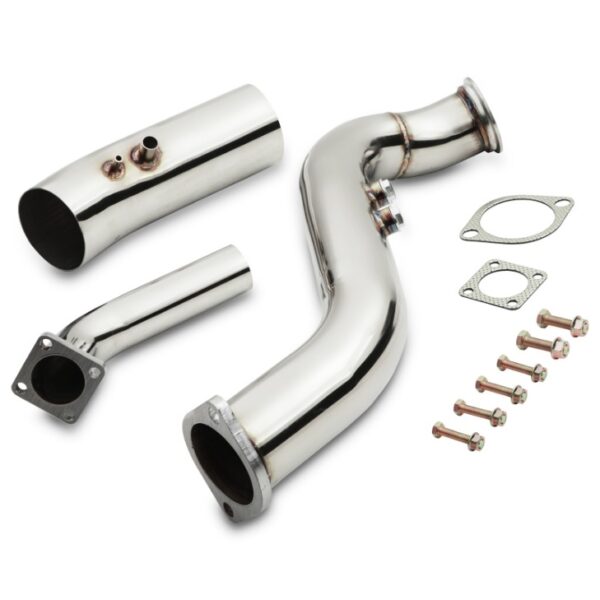 Scarico per conversione turbo singolo da 3″ con montaggio superiore Toyota Supra Mk3 Mk4 1JZ 2JZ