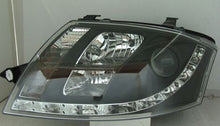 Carica l'immagine nel visualizzatore di Gallery, Audi TT 8N 99-05 Fari Anteriori R8 Style a LED Neri V1