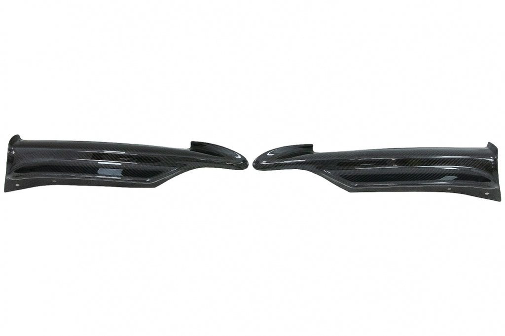 Splitter in Carbonio Pararuti Anteriori BMW Serie 3 E90 E91 Sedan Touring (2005-2008) only M-tech Bumper