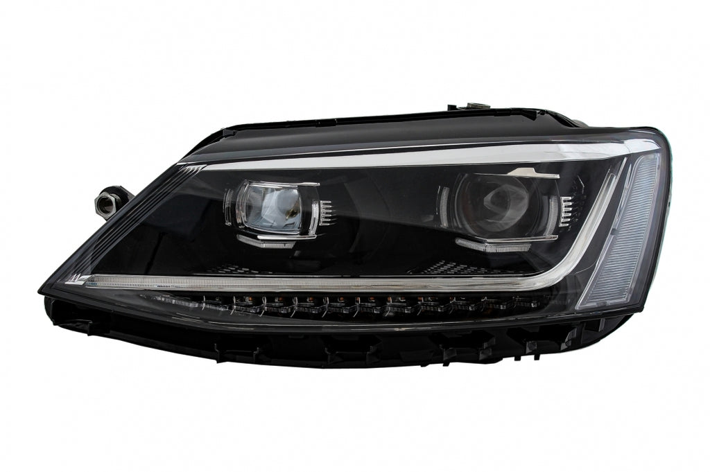 Fari Anteriori LED DRL VW Jetta Mk6 VI (2011-2017) Dynamic Turn Light Xenon Matrix Design