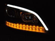 Carica l&#39;immagine nel visualizzatore di Gallery, Fari Anteriori Tube Light Mercedes M-Class W164 (2005-2008) Nero con Freccia Sequenziales