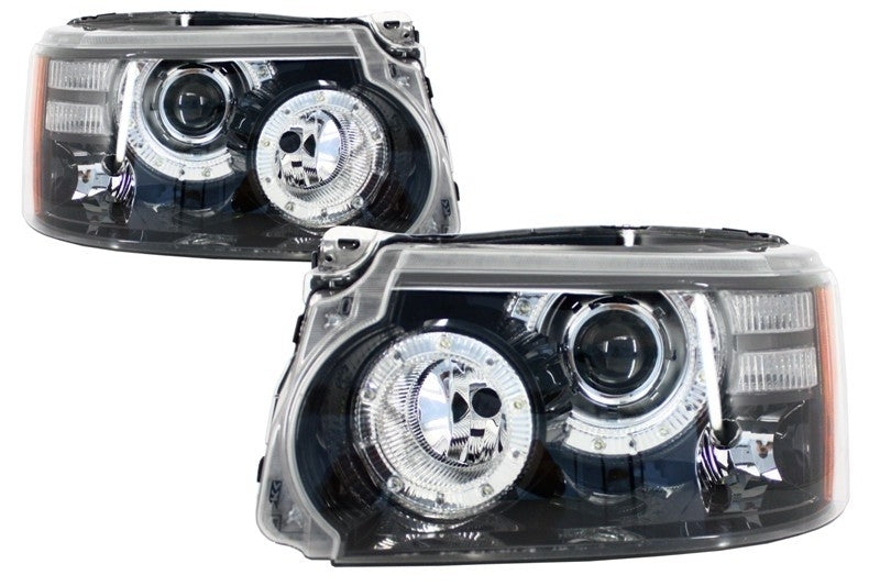 Fari Anteriori Con Lente Trasparente Per Land Rover Range Rover Sport 2010-2013 - Coppia Di Coperture - 3