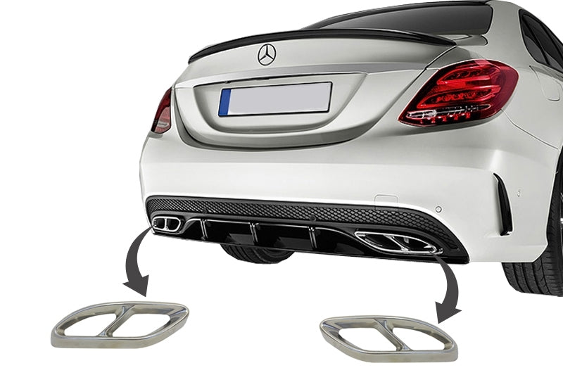 Finali di scarico Mercedes Classe C W205 S65 E65 GLE W166 X166 GLC W25 Finali di scarico Mercedes Classe C W205 S65 E65 GLE W166 X166 GLC W25