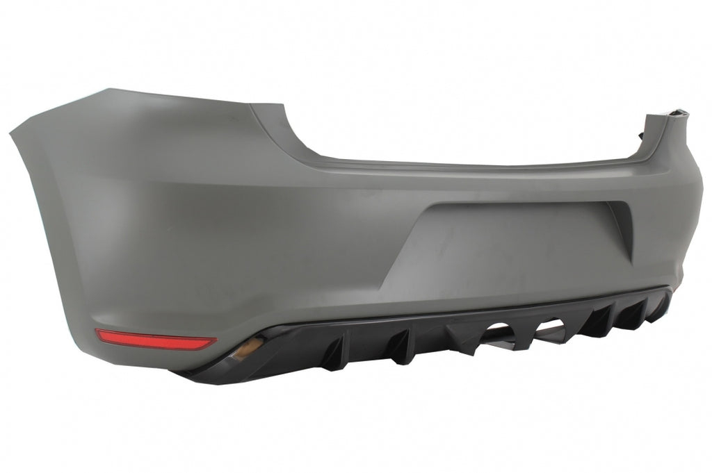Paraurti Posteriore VW Polo 6R (2009-2018) R400 Design Senza PDC Fori sensori di parcheggio