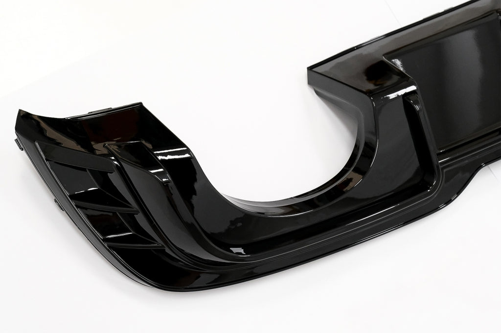 Diffusore Paraurti Posteriore Audi A3 8V Facelift (2016-2019) Hatchback Sportback RS3 Design only S-line Bumper Nero Lucido