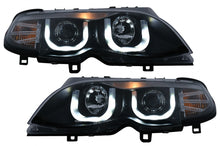 Load image into Gallery viewer, Fari Anteriori LED Angel Eyes BMW Serie 3 E46 Facelift Limousine Touring (2001-2005) Nero
