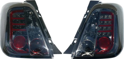 Fiat 500 07+ Fanali Posteriori a LED Smoke V1