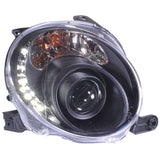 Fari Anteriori DRL Interno Nero Fiat 500