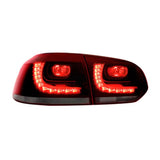 Fanali Posteriori R Style Rosso Lens Lente Smoke Volkswagen Golf MK6
