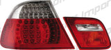 BMW Serie 3 E46 2D 99-02 Fanali Posteriori a LED Rossi/Trasparenti