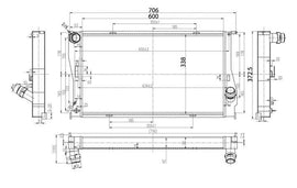 Radiatore Acqua Sportivo - BMW Serie 1 E81 E82 E87 E88 116 120 130 135 Serie 3 E90 E91 E92