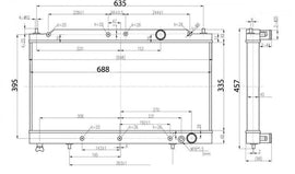 Radiatore Acqua Sportivo - Mitsubishi Eclipse 1990-1994