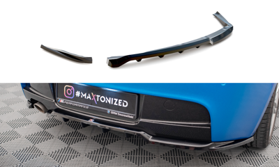 Splitter posteriore centrale (con barre verticali) BMW Serie 1 M-Pack E87 Facelift
