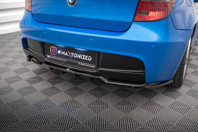 Splitter posteriore centrale (con barre verticali) BMW Serie 1 M-Pack E87 Facelift