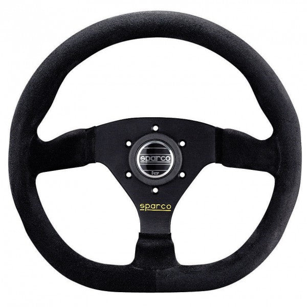 Sparco L360 Volante piatto Camoscio nero Raggi neri