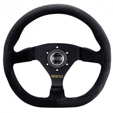 Carica l'immagine nel visualizzatore di Gallery, Sparco L360 Volante piatto Camoscio nero Raggi neri