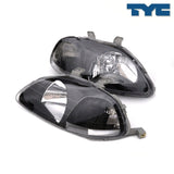 TYC Fari Anteriori JDM Neri Manuali (Civic EJ6 EJ8 EJ9 EK3 EK4 95-98) 4 e 2 porte