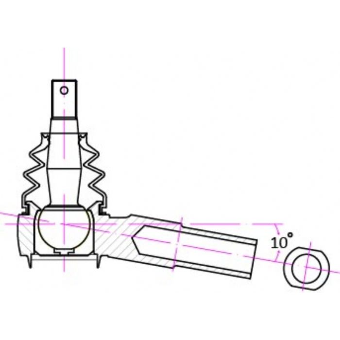 Hardrace ANTI BUMP STEER ANGLE FORGED TIE ROD ENDS - Nissan Silvia 200SX S14 S15 200sx con HICAS Skyline R33 GTSt