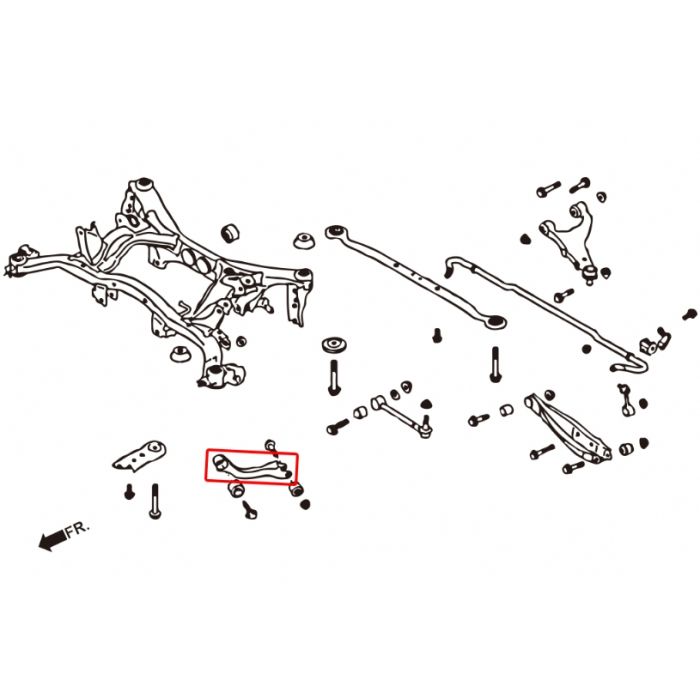 Hardrace TRACTION ROD Posteriore PILLOWBALL - Subaru IMPREZA GP GJ VA/FORESTER SJ