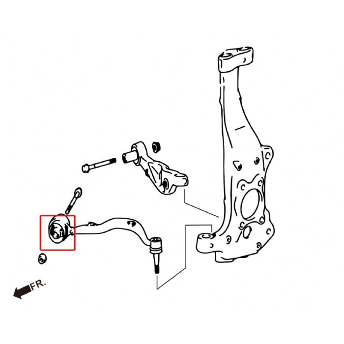Hardrace Boccole Anteriori LOWER CURVE ARM Plastica 2 Pezzi - LEXUS LS XF40 07+