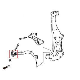 Hardrace Boccole Anteriori LOWER CURVE ARM Plastica 2 Pezzi - LEXUS LS XF40 07+