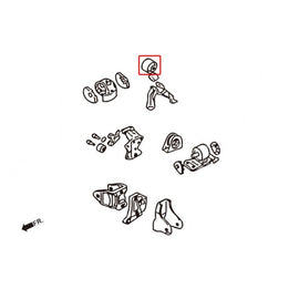 Hardrace Boccole Supporto Motore Posteriore RINFORZATO 1PC - MITSUBISHI LANCER EVO 7 8 9 10